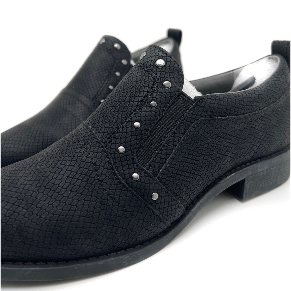 Mootsies Tootsies Slip On Clogs Womens Kira Faux Leather Black Snakeprint Size 7